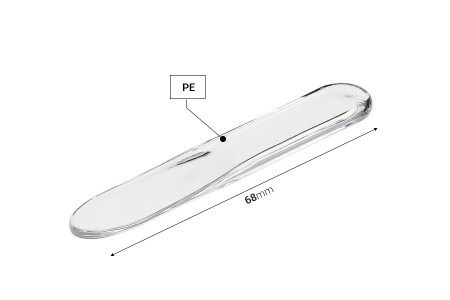 Providna plastična spatula za kreme (PE) 68 mm - 50 kom-5