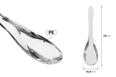 Providna plastična spatula za kreme (PE) 70 mm - 12 kom-2