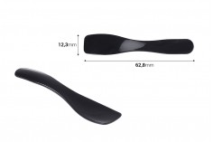 Plastična spatula za kreme (PE) 62,8mm u crnoj boji - 50 kom