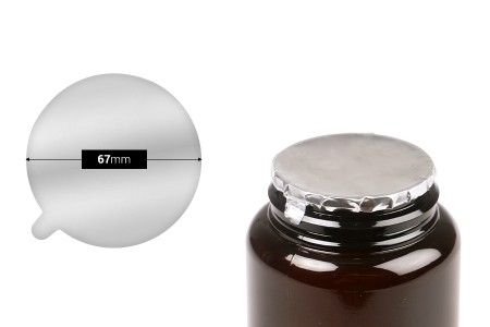 Srebrna samolepljiva aluminijumska zaptivka 67mm - 8 kom-slika_proizvoda