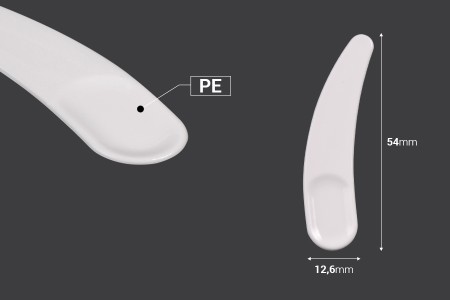 Plastična bela PE spatula 54mm za kreme - 24 kom-2