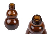Staklena zaobljena braon bočica 30mL, za etarsko ulje (PP18)