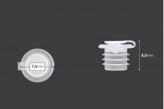 Plastični PE zatvarač sa čepom- prečnik 7,5mm- 50 komada
