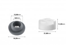 Silikonski čep sa plastičnim sigurnosnim poklopcem - 12 kom