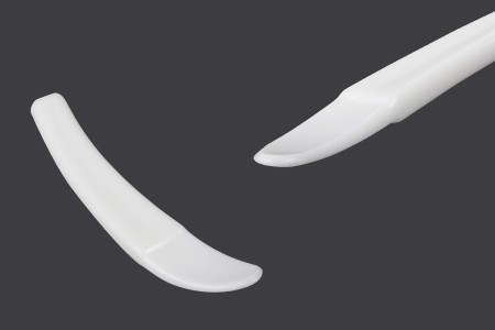 Plastična bela PE spatula 51x9mm za kreme - 24 kom-slika_proizvoda