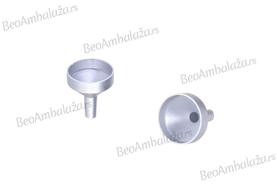 Aluminijumski levak u MAT srebrnoj boji sa prečnikom 17 mm (u donjem delu 4 mm)