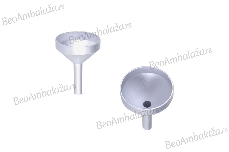 Aluminijumski levak u MAT srebrnoj boji sa prečnikom 25 mm, donji deo 4mm
