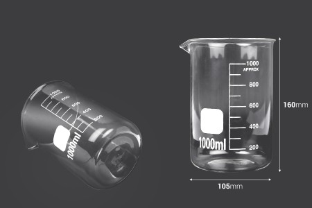 Staklena čaša 1000ml-dimenzije_slike