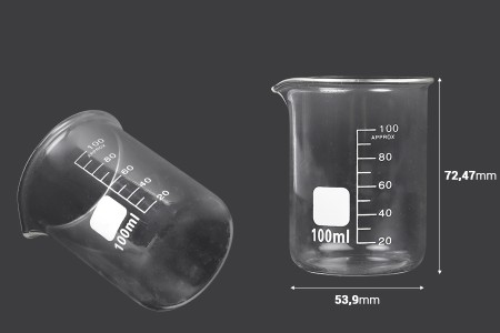 Staklena čaša 100ml-dimenzije_slike