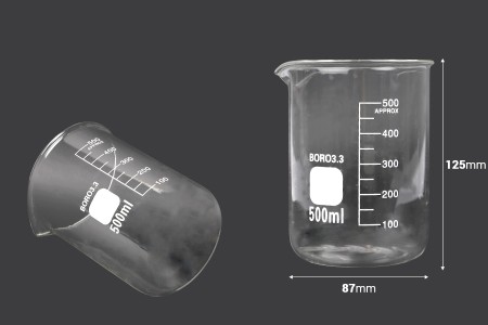 Staklena čaša 500ml-dimenzije_slike