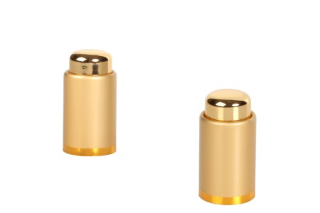 Luksuzni aluminijumski zatvarač u MAT zlatnoj boji sa dugmetom za pipete od 5 do 100 mL-1
