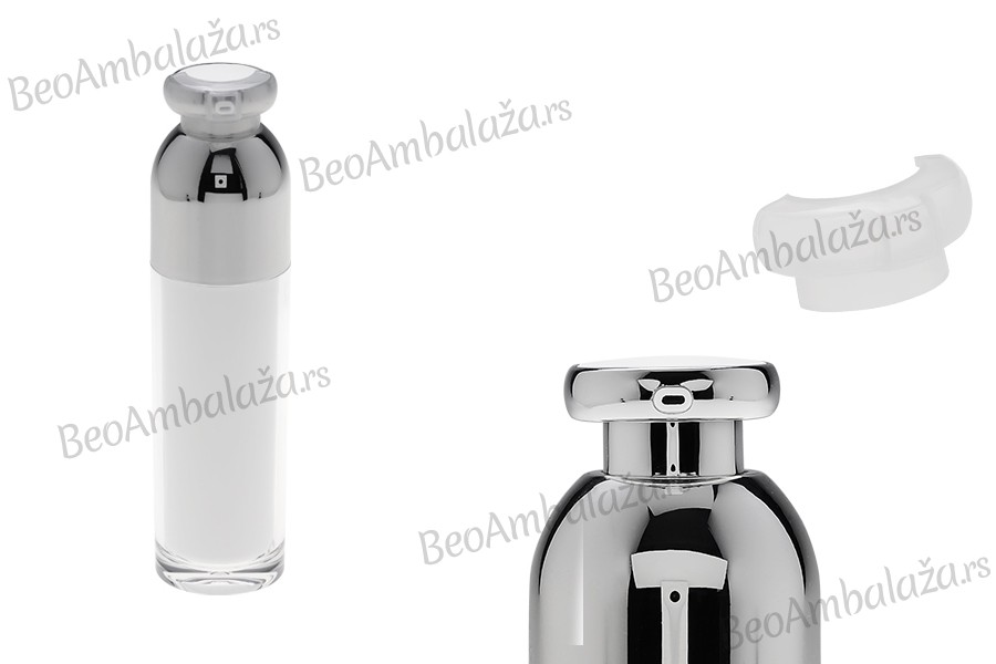 Luksuzna airless akrilna bočica 100mL za kreme sa pumpicom i zaštitnim zatvaračem