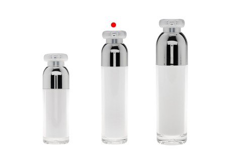 Luksuzna airless akrilna bočica 50mL za kreme sa pumpicom i zaštitnim zatvaračem-grupa_slika