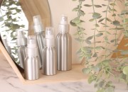 Aluminijumska boca 100mL sa sprejom i providnim zatvaračem - 10 kom