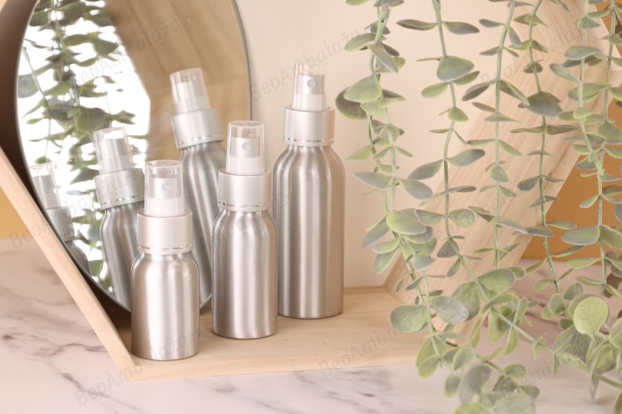 Aluminijumska flaša 30mL sa sprejom i plastičnim zatvaračem - 10 kom-grupa_slika