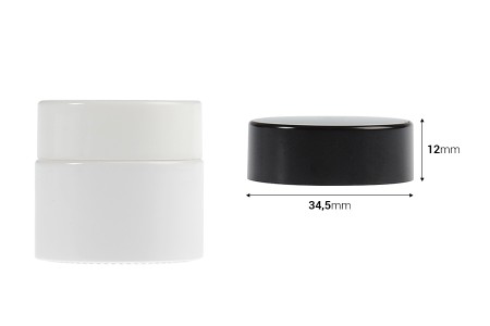 Plastični zatvarač sa  unutrašnjom zaptivkom za teglice 5mL i 10mL-dimenzije_slike