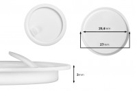 Plastični (PE) međupoklopac 27 mm za teglice 5mL i 10mL