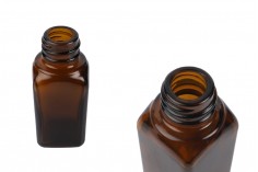 Staklena karamel bočica za etarska ulja 10mL, sa grlom PP18