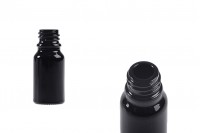 Staklena crna bočica za etarska ulja 10mL, sa grlom PP18