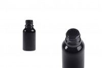 Crna staklena bočica za etarska ulja 15mL, sa grlom PP18 - bez zatvarača