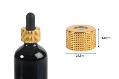 Zatvarač – prsten plastični sa zlatnim aluminijumskim premazom za pipete od 5 do 100 ml