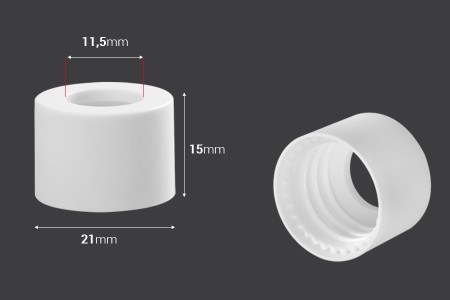 Plastični MAT beli prsten za pipete od 5 do 100 mL-dimenzije_slike