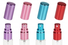 Staklena providna bočica 10mL za parfem sa sprejom i aluminijumskim poklopcem - 6 kom