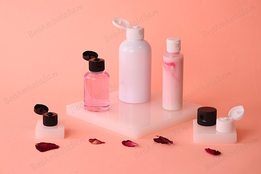 Plastični flip top zatvarač PP18 u crnoj ili beloj boji-grupa_slika