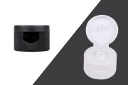 Plastični flip top zatvarač PP24 u crnoj ili beloj boji