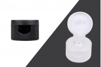 Plastični flip top zatvarač PP24 u crnoj ili beloj boji