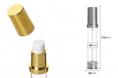 Airless akrilna flašica 15mL za kreme - 12 kom