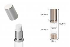 Airless akrilna bočica 5mL za kreme - 12 kom