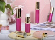 Airless akrilna roze bočica 15mL za kreme - 12 kom