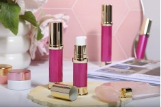 Airless akrilna zlatno-roze bočica 5mL za kreme - 12 kom