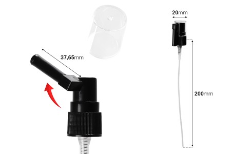 Plastični sprej 18/410 za lokalno raspršivanje u crnoj boji, sa providnim zatvaračem-dimenzije_slike