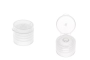 Plastični providni flip top zatvarač PP18