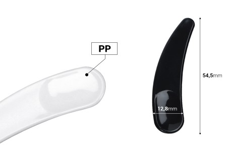 Plastična spatula za kreme (PP) 54,5 mm u beloj ili crnoj boji - 50 kom-2