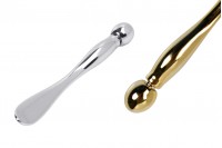 Plastična spatula za kreme (ABS) 78 mm sa okruglim krajem u zlatnoj ili srebrnoj boji - 24 kom