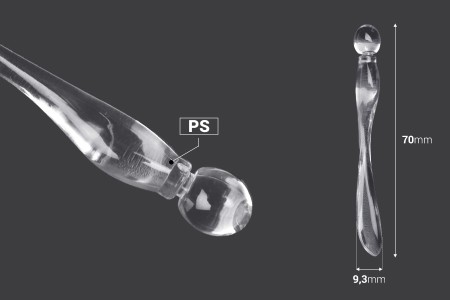 Providna plastična spatula za kreme (PS) 78 mm sa kuglicom na kraju - 50 kom-2