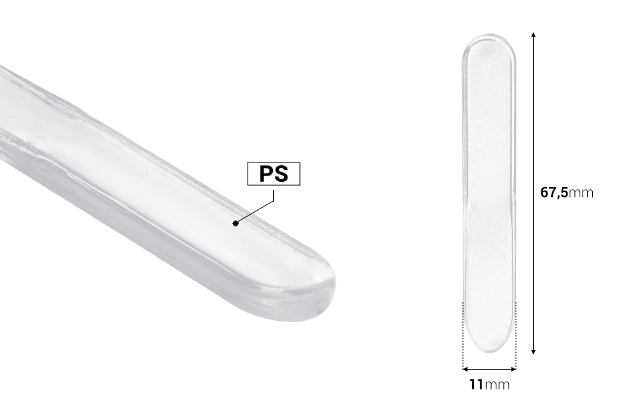 Plastična providna spatula za kreme (PS) 67,5 mm - 50 kom Plastična providna spatula za kreme (PS) 67,5 mm - 50 kom