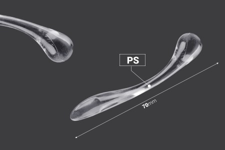 Plastična providna spatula za kreme (PS) 70 mm - 50 kom-2