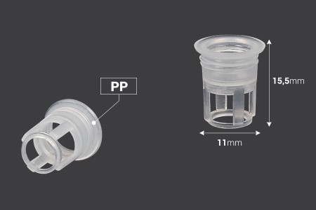 Plastični unutrašnji regulator toka za bočice za etarska ulja sa grlom PP18 - 50 kom-2