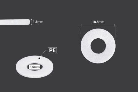 Penasta zaptivka debljine 1,5mm za sprej ili pumpice PP20 - 50 kom-dimenzije_slike