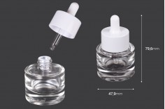 Staklena bočica 20 mL sa pipetom i drenažnim elementom