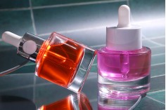 Staklena bočica 30mL sa zlatnom ili srebrnom pipetom na klik i drenažnim elementom