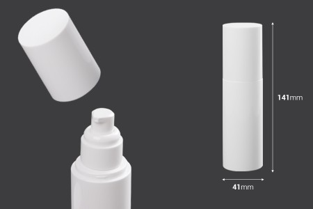 Plastična bočica od 100mL sa pumpicom za kreme (PP20) i zatvaračem-dimenzije_slike