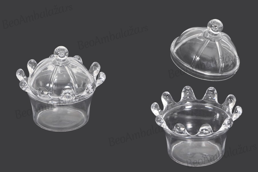 Plastična providna kutija 70x50 mm  – 12 kom 