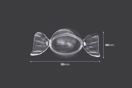 Plastična providna kutija u obliku bombone- 12kom-dimenzije_slike