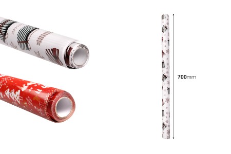Božićni papir za uvijanje 70x100 cm u više dizajna - 10 kom-dimenzije_slike