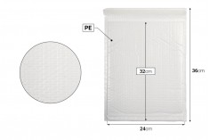 Bela mat koverta sa pucketavom folijom 24x32cm - 10 kom